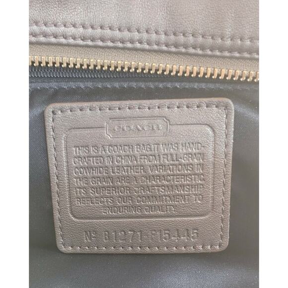 Coach Asley Leather Convertible Gunpowder Satchel Shoulder Bag MSRP $400 - Picture 6 of 7